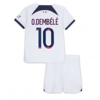 Paris Saint-Germain Ousmane Dembele #10 Gostujuci Dres za djecu 2023-24 Kratak Rukav (+ Kratke hlače)